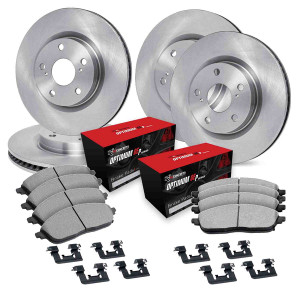 R1 13-15 Acura ILX Front & Rear Brake Rotor Set w/Optimum OE Pads and Hardware - WFUH2-59021