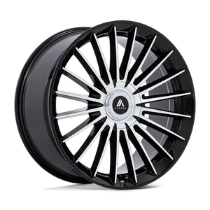 Asanti Black VICEROY BLANK 20x9 +15 Gloss Black W/ Machined Face