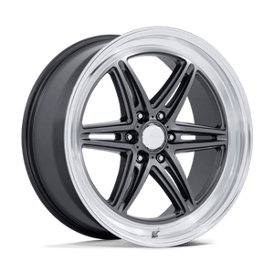American Racing GROOVE 6 DRAG 6x135 20x9.5 +25 Anthracite W/ Diamond Cut Lip
