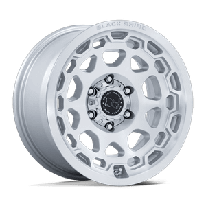 Black Rhino Hard Alloys CONGO 5x130 17x8.5 +25 Gloss Silver W/ Machined Face