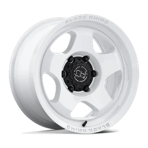 Black Rhino Hard Alloys SOL 5x110 17x8 +30 Gloss White