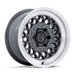 Black Rhino Hard Alloys GRAZ 6x135 17x8.5 +0 Gloss Gunmetal W/ Machined Lip