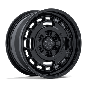 Black Rhino Hard Alloys VAGABOND 6x139.7 17x8 +32 Matte Black W/ Gloss Black Lip