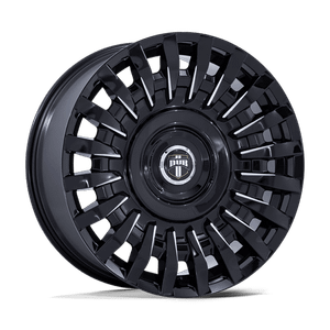 DUB 1PC HONCHO 5x115 / 5x120 24x9 +15 Gloss Black Milled