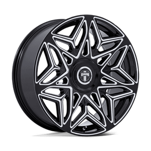 DUB 1PC ANOMALY 6x135 / 6x139.7 24x10 +25 Gloss Black Milled