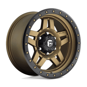 Fuel 1PC ANZA 6x139.7 16x8 +1 Matte Bronze Black Bead Ring