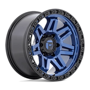 Fuel 1PC SYNDICATE 6x139.7 17x9 +1 Dark Blue W/ Black Ring
