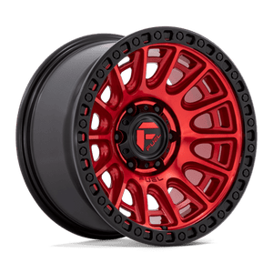Fuel 1PC CYCLE 6x139.7 17x9 +1 Candy Red W/ Black Ring