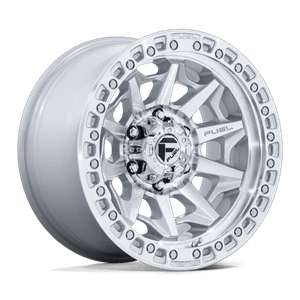 Fuel 1PC COVERT 8x170 18x9 +1 Silver W/ Machined Face