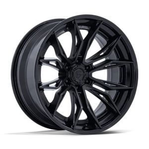 Fuel 1PC MUTINY 6x139.7 22x9.5 +20 Matte Black W/ Gloss Black Lip