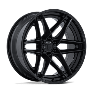 Fuel 1PC FLIGHT 6x139.7 20x9 +1 Matte Black W/ Gloss Black Lip