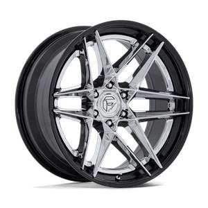 Fuel 1PC FLIGHT 6x139.7 20x9 +1 Chrome W/ Gloss Black Lip
