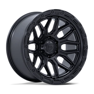 Fuel 1PC SURGE 8x180 20x9 +1 Matte Black W/ Gloss Black Lip
