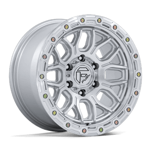 Fuel 1PC SURGE 6x139.7 17x9 +1 Gloss Silver W/ Machined Face