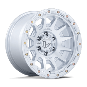 Fuel 1PC FORTRESS 6x135 17x8.5 +0 Gloss Silver W/ Machined Face