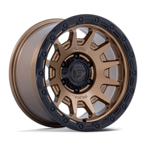 Fuel 1PC FORTRESS 6x114.3 18x9 +20 Matte Bronze W Gloss Black Lip
