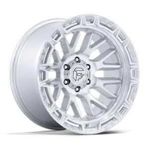 Fuel 1PC RAIL 6x139.7 20x10 -18 Gloss Silver W/ Machined Face