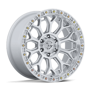 Fuel 1PC TALON 6x135 17x8.5 +25 Gloss Silver W/ Machined Face