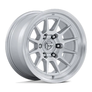 Fuel 1PC SPUR 6x114.3 17x8.5 +25 Gloss Silver W/ Machined Face