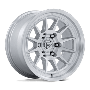 Fuel 1PC SPUR 6x114.3 17x9 -12 Gloss Silver W/ Machined Face