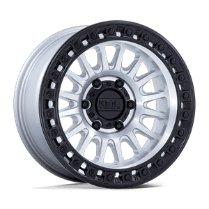 KMC IMS 8x180 18x9 +18 Machined W/ Matte Black Lip