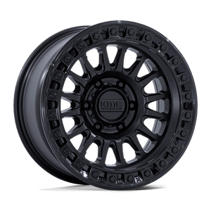 KMC IMS 8x165.1 18x9 +18 Matte Black W/ Gloss Black Lip