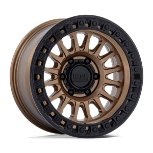 KMC IMS 6x135 17x8.5 +25 Matte Bronze W Gloss Black Lip