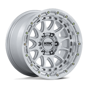 KMC CRUX 6x114.3 17x8.5 +0 Gloss Silver W/ Machined Face