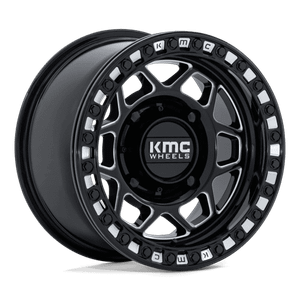 KMC Powersports TORX UTV BEADLOCK 4x156 15x7 +38 Gloss Black Milled