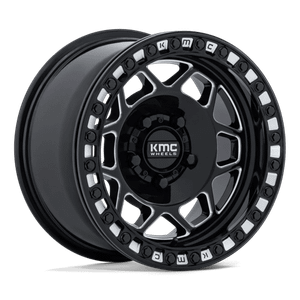 KMC Powersports TORX UTV BEADLOCK 5x114.3 15x8 +0 Gloss Black Milled