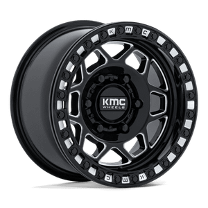 KMC Powersports TORX UTV BEADLOCK 6x139.7 15x8 +0 Gloss Black Milled