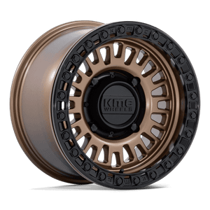 KMC Powersports AZTEC UTV BEADLOCK 5x114.3 15x8 +0 Matte Bronze W/ Matte Black Rg