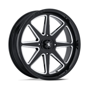 MSA Offroad Wheels SPARK UTV 4x137 22x7 +0 Gloss Black Milled