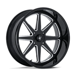 MSA Offroad Wheels SPARK UTV 4x137 24x10 -25 Gloss Black Milled