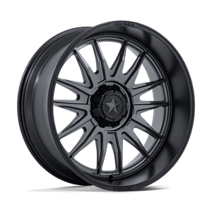 MSA Offroad Wheels COMMANDER UTV 6x139.7 24x10 -25 Matte Gunmetal W/ M-blk Lip