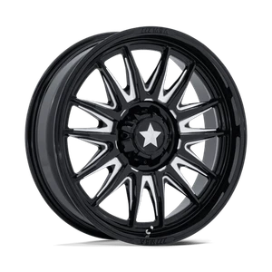 MSA Offroad Wheels COMMANDER UTV 4x137 / 4x156 20x7 +0 Gloss Black Milled