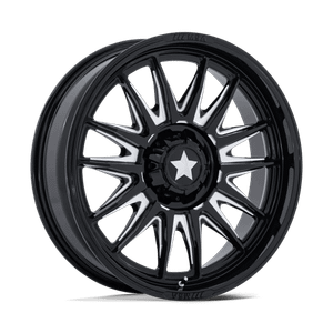 MSA Offroad Wheels COMMANDER UTV 5x114.3 24x7 +0 Gloss Black Milled