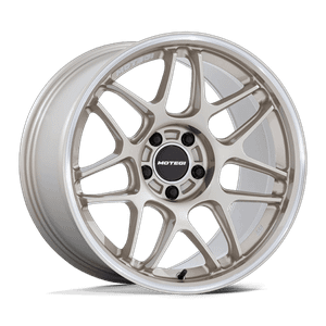 Motegi TSUBAKI 5x114.3 18x9.5 +15 Motorsport Gold W Machined Lip