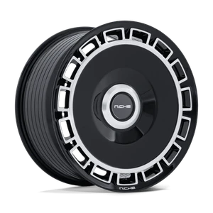 Niche 1PC VENICE BLANK 20x10.5 +20 Gloss Black W/ Machined Face