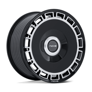 Niche 1PC VENICE 5x112 / 5x114.3 20x9 +35 Gloss Black W/ Machined Face