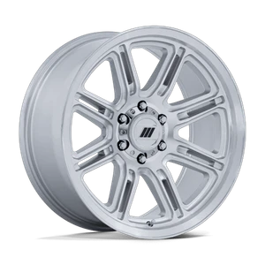 Pro Comp Alloys SNARE 5x127 17x8 +0 Gloss Silver W/ Machined Face