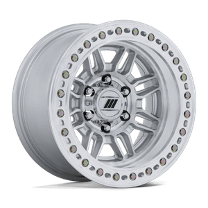 Pro Comp Alloys EQUALIZER BL 8x170 17x9 -38 Gloss Silver W/ Machined Face
