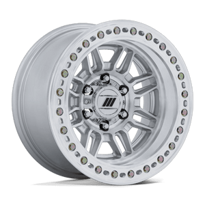 Pro Comp Alloys EQUALIZER BL 8x180 17x9 +1 Gloss Silver W/ Machined Face