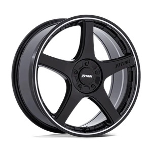 Petrol P2E 5x110 / 5x115 20x8.5 +40 Gloss Black W/ Machined Lip