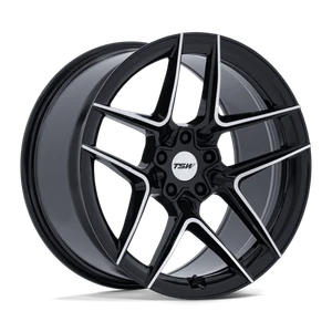 TSW SLIPSTREAM 5x120 19x10.5 +35 Gloss Black W/ Machined Face