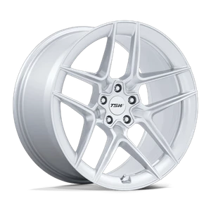 TSW SLIPSTREAM 5x114.3 19x9.5 +25 Gloss Silver W/ Machined Face