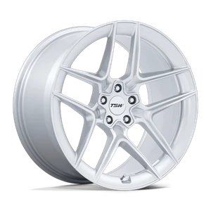 TSW SLIPSTREAM 5x120 20x10.5 +38 Gloss Silver W/ Machined Face