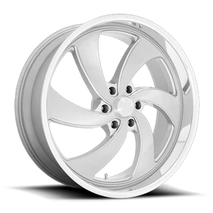 US Mag 1PC DESPERADO 6x135 24x9 +25 Silver Brush Face Mill Dc-lip