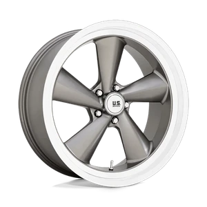 US Mag 1PC TS 5x127 22x9 +15 Anthracite W/ Diamond Cut Lip