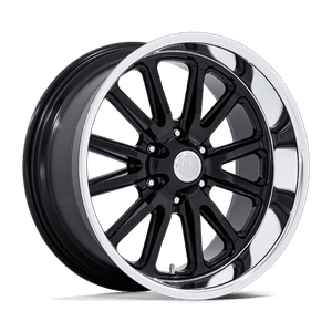 US Mag 1PC RAMBLER 6 6x127 20x8 +1 Gloss Black Diamond Cut Lip